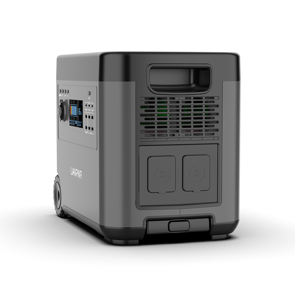 LANPWR 2500W Portable Power Station, 2160Wh LifePo4 Solar Generator, 15W Wireless Charging, 14 Outlets, 65 Mins AC Fast Charging, for Balcony Solar System, Camping, RV Trip, Outdoor Party, Home Use