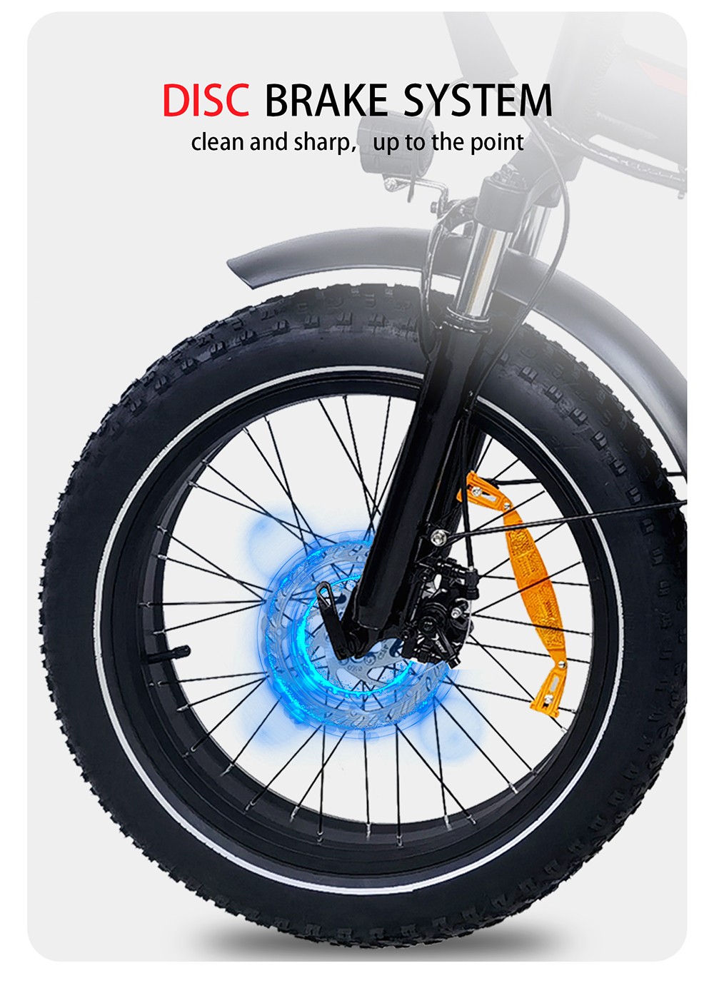BAOLUJIE DZ2031 Electric Bike, 500W Motor 48V 13Ah Battery 20*4.0inch Tire 35-45km Range 40km/h Max Speed SHIMANO 7-speed Mechanical Disc Brake - Grey