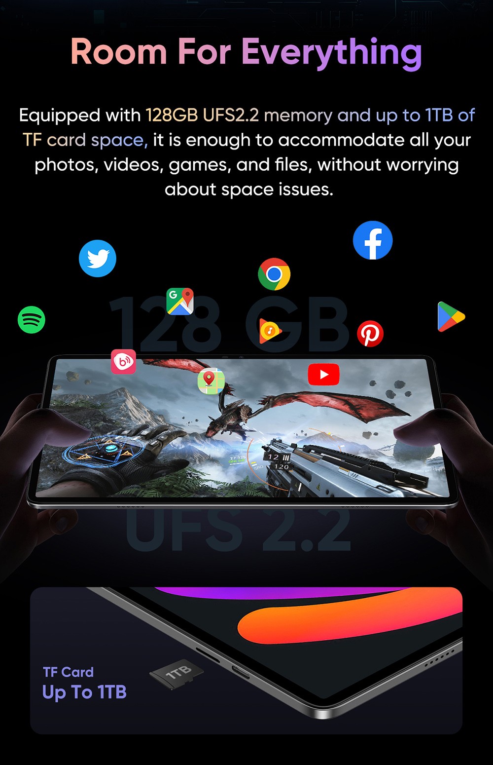 N-one NPad S 10.1'' Tablet with Leather Case & Tempered Film Set, MTK8183 Octa-Core CPU, Android 13 OS, 6GB RAM 128GB ROM, 5G WiFi, Bluetooth 5.0, 6600mAh Battery