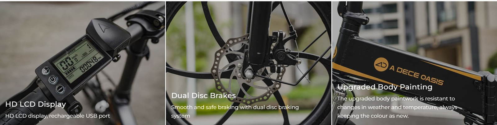 ADO A20+ Electric Folding Bike 20 inch City Bicycle 250W Hall Brushless Gear DC Motor SHIMANO 7-Speed Rear Derailleur 36V 10.4Ah Removable Battery 25km/h Max speed up to 60km Max Range IPX5 Double Shock-absorption Aluminum alloy Frame - Black