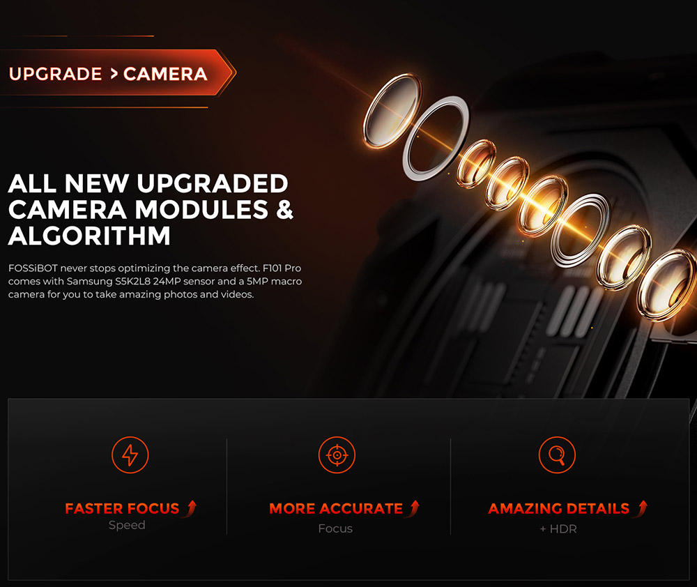 FOSSiBOT F101 PRO Robustes Smartphone, entsperrt 2023, 8 GB + 128 GB, AI-Dreifachkamera, funktionales Display auf der Rückseite, 10600 mAh großer Akku, Entsperrung per Fingerabdruck/Gesicht, NFC, HAC, Android 13.0 – Schwarz