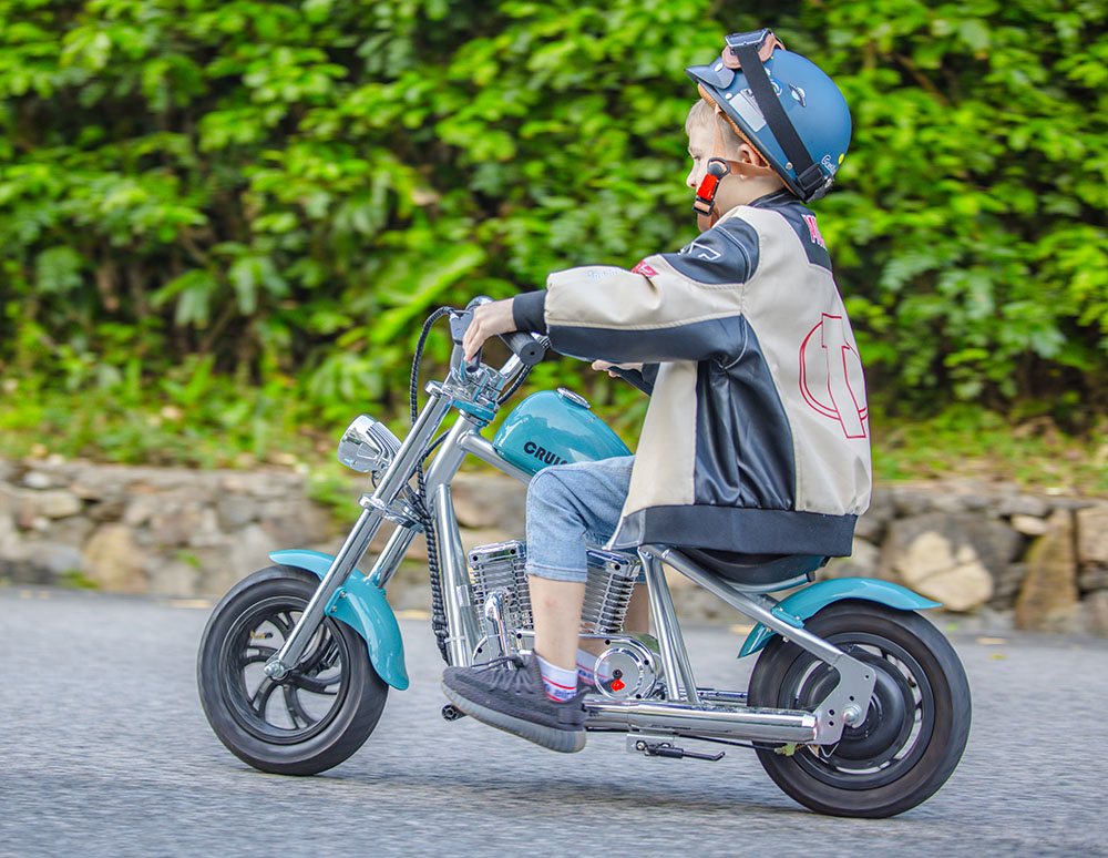 HYPER GOGO Cruiser 12 Plus with APP Electric Motorcycle for Kids 24V 5.2Ah Battery 160W Motor 10mph max Speed 12