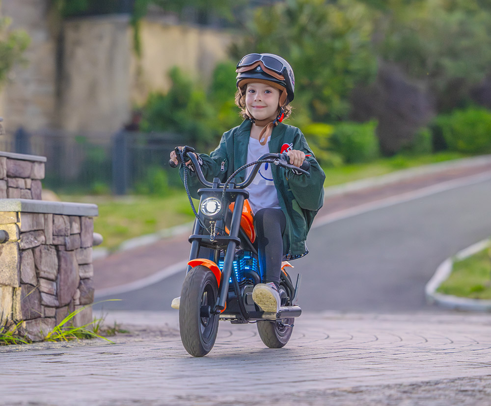 HYPER GOGO Cruiser 12 Plus Electric Motorcycle for Kids 24V 5.2Ah Battery 160W Motor 10MPH Max Speed 12