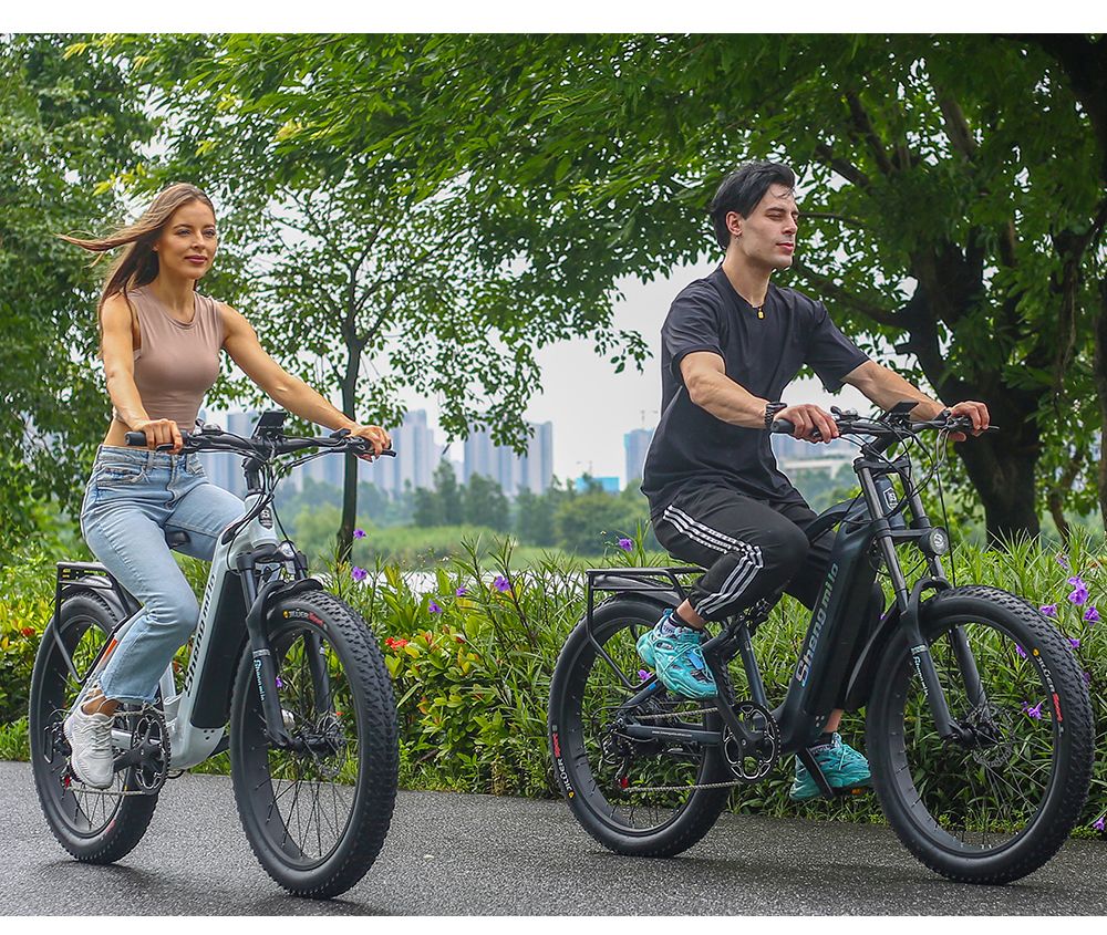 Shengmilo MX05 26 Inch Fat Tire Mountain E-Bike 500W Bafang Motor 42Km/h Max Speed 48V 15Ah LG Battery 60km Range Dual Oil Disc Brakes