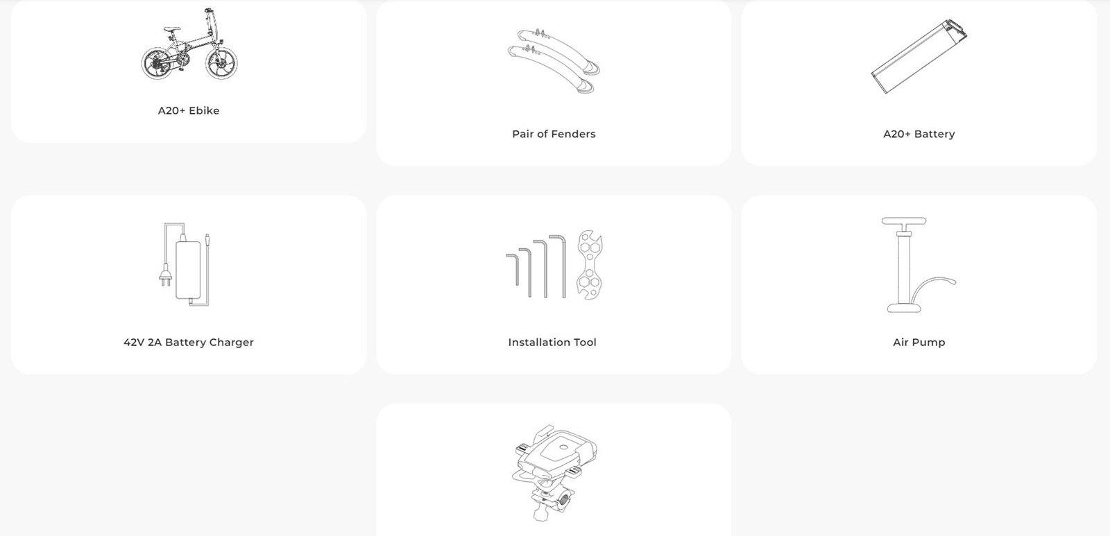 ADO A20+ Electric Folding Bike 20 inch City Bicycle 250W Hall Brushless Gear DC Motor SHIMANO 7-Speed Rear Derailleur 36V 10.4Ah Removable Battery 25km/h Max speed up to 60km Max Range IPX5 Double Shock-absorption Aluminum alloy Frame - Black