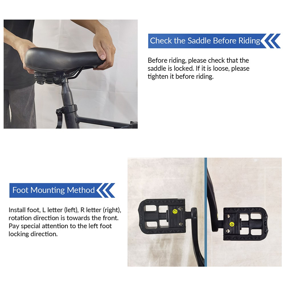 BAOLUJIE DZ2001 Folding Electric Bike, 48V 12Ah Battery 500W Motor 20*4.0inch Tires 45km/h Max Speed 30-40km Range Disc Brake - Black