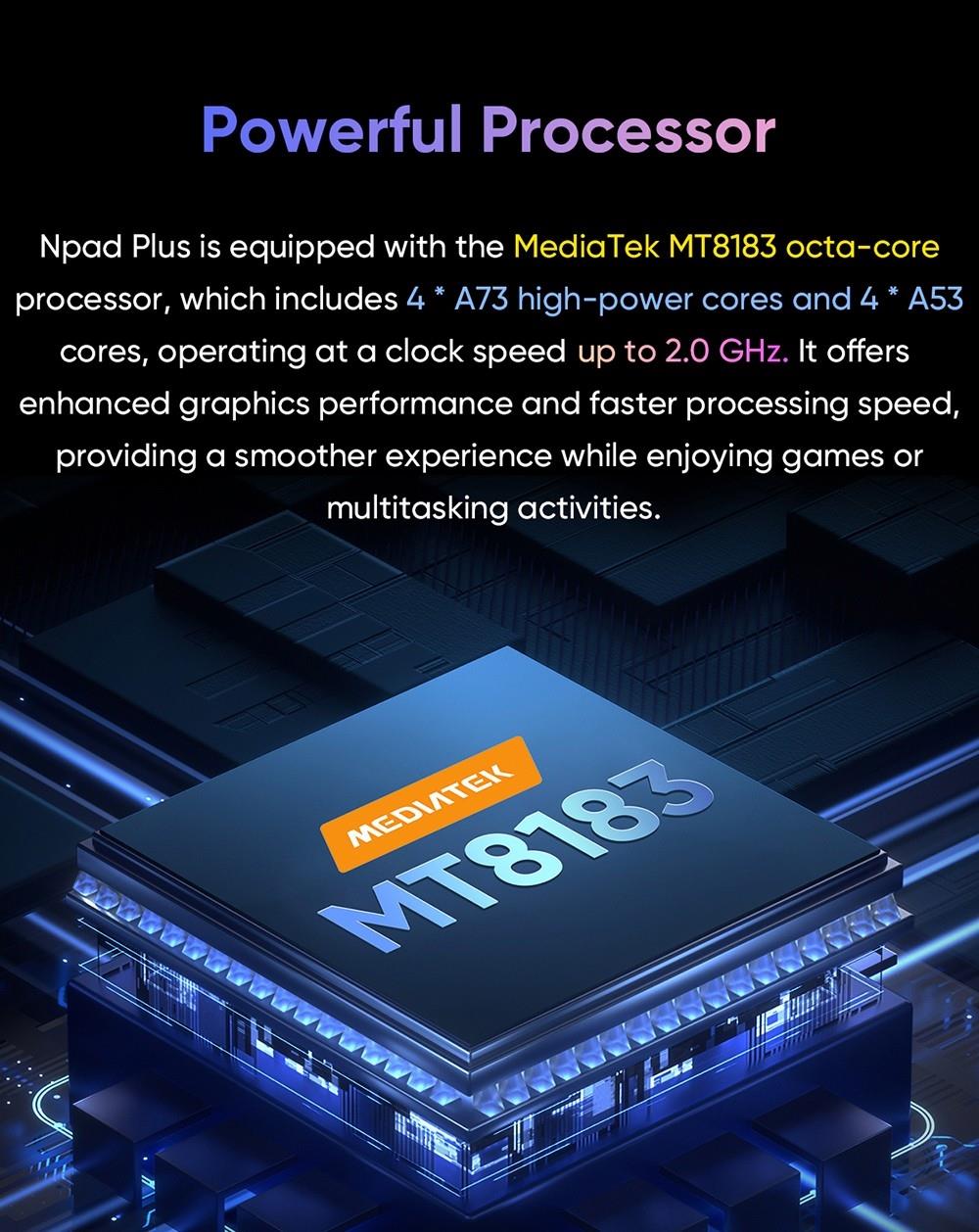 N-one NPad Plus Android 13 Tablet PC, MTK8183 Octa Core 2.0GHz, 8GB+128GB, 10.36'' Full Display 2000x1200 2K Incell FHD IPS Screen 300Nits Brightness, 500g Light, Dual WiFi Camera BT5.0, Type-C Micro SD, GPS BDS GLONASS Galileo A-GPS with Case & Film