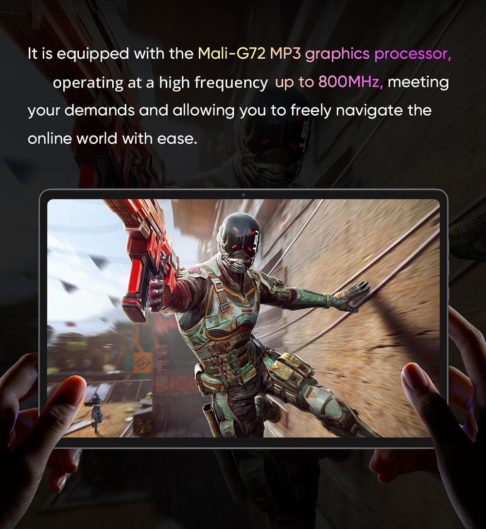 N-one NPad Plus Android 13 Tablet PC, MTK8183 Octa Core 2.0GHz, 8GB+128GB, 10.36'' Full Display 2000x1200 2K Incell FHD IPS Screen 300Nits Brightness, 500g Light, Dual WiFi Camera BT5.0, Type-C Micro SD, GPS BDS GLONASS Galileo A-GPS with Case & Film