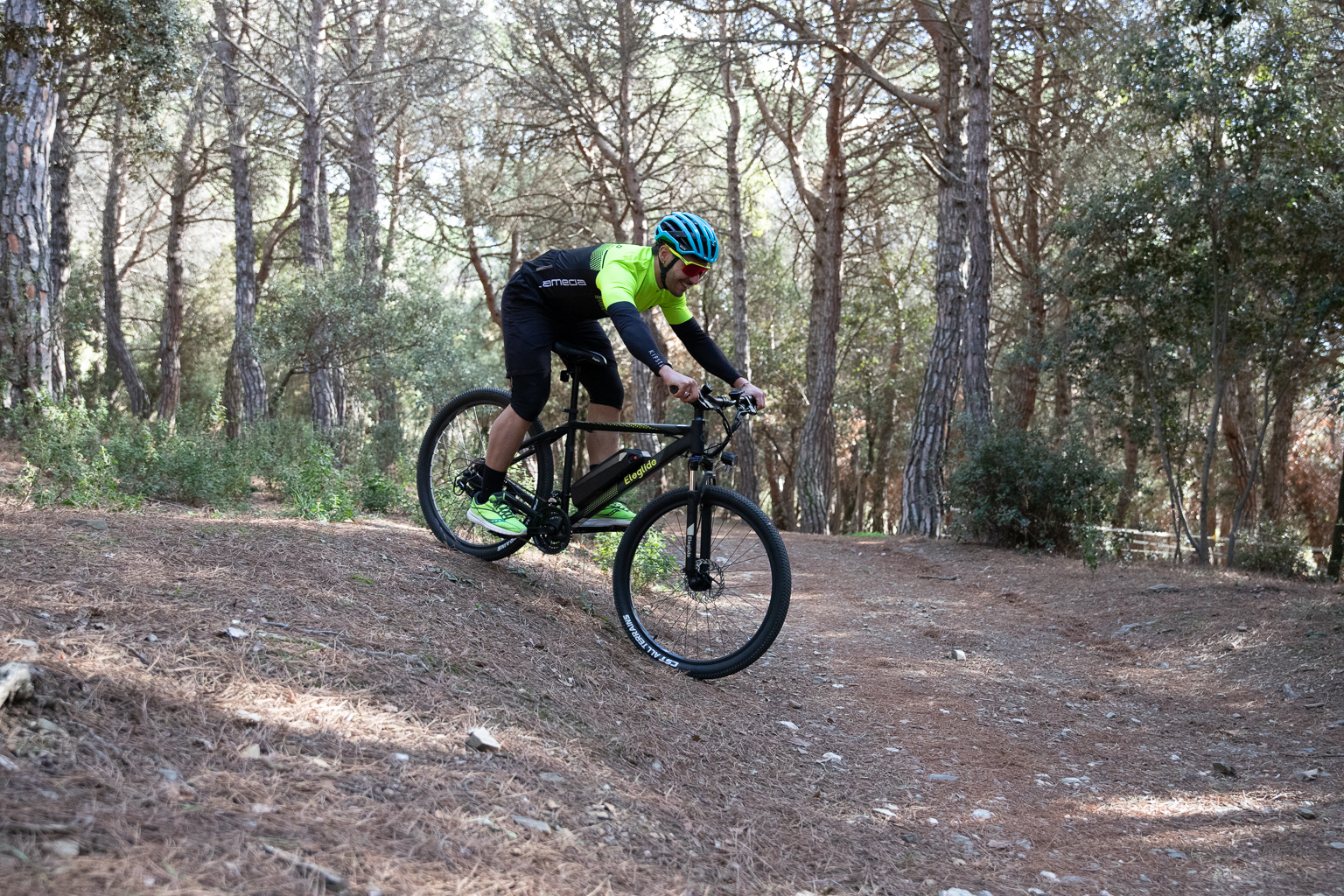 2PCS Eleglide M1 PLUS Electric Mountain Bike APP Version 27.5 Inch 250W Brushless Motor SHIMANO 21 Speeds Shifter 36V 12.5Ah Battery 25Km/h Speed IPX4 Waterproof Electric-Assist up to 100km Max Range Aluminum Alloy Frame Dual Disk Brake - Black