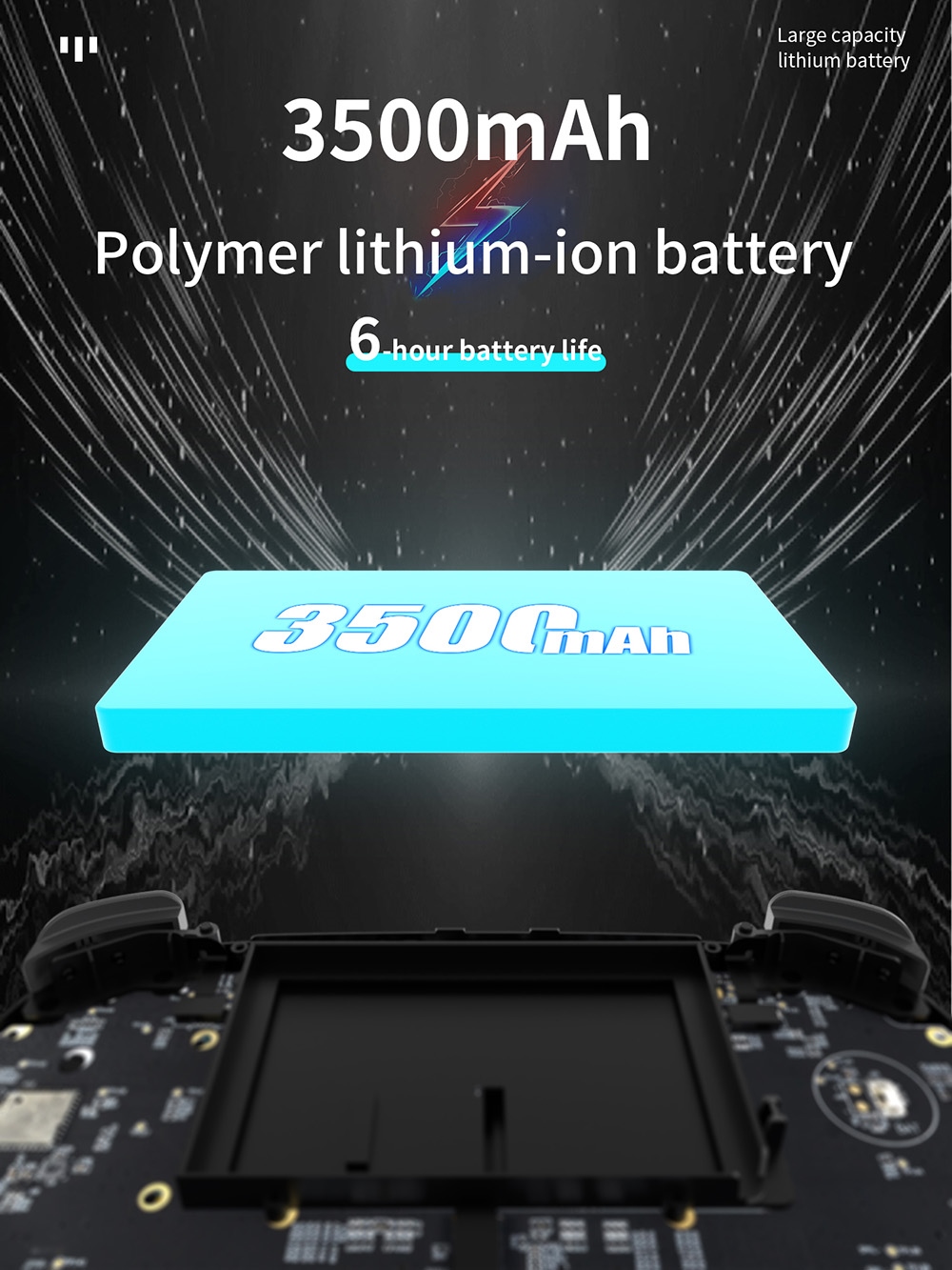 ANBERNIC RG ARC-D Game Console, Touch Screen, 256GB TF Card, 32GB Android 16GB Linux, 2GB LPDDR4, HDMI Output - Black