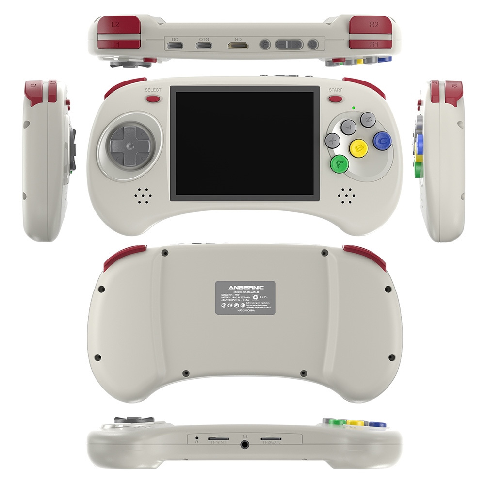 ANBERNIC RG ARC-D Game Console, Touch Screen, 256G TF Card, 32GB Android 16GB Linux, 2GB LPDDR4, HDMI Output - Grey