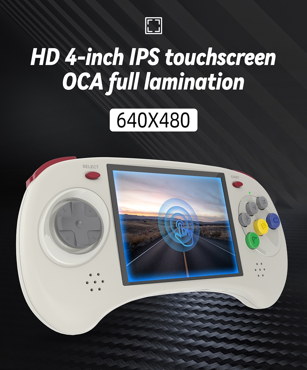 ANBERNIC RG ARC-D Game Console, Touch Screen, 256G TF Card, 32GB Android 16GB Linux, 2GB LPDDR4, HDMI Output - Grey