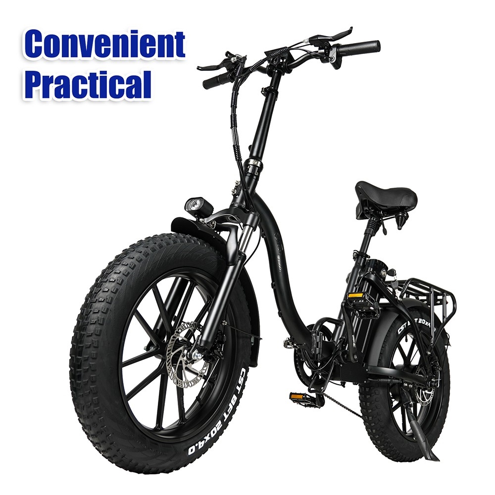 CMACEWHEEL Y20 Folding Electric Bike Step Through Moped E-bike, 20*4.0-inch Fat Tire 750W Motor 48V15Ah Battery 40km/h Max Speed 70km Max Range 150kg Max Load