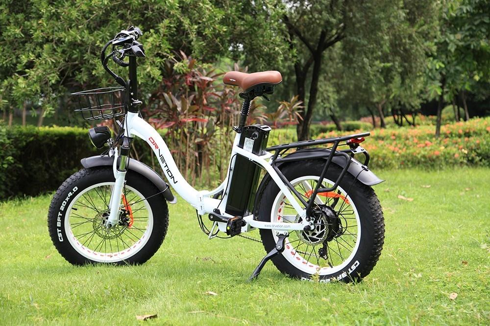 DRVETION CT20 Folding Electric Bike, 20*4.0inch Fat Tire 750W Motor 48V 15Ah Battery 45km/h Max Speed Disc Brake SHIMANO 7 Gears