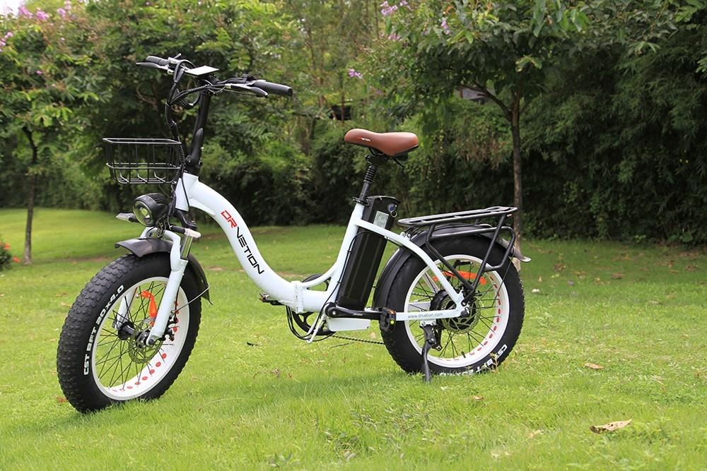 DRVETION CT20 Folding Electric Bike, 20*4.0inch Fat Tire 750W Motor 48V 15Ah Battery 45km/h Max Speed Disc Brake SHIMANO 7 Gears