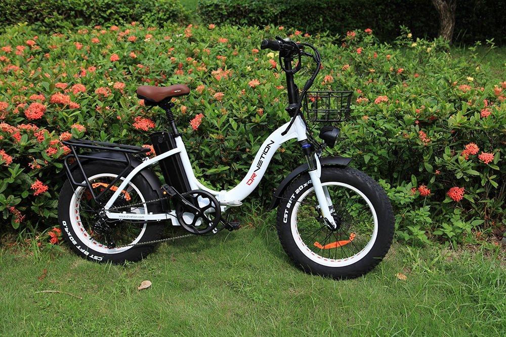 DRVETION CT20 Folding Electric Bike, 20*4.0inch Fat Tire 750W Motor 48V 15Ah Battery 45km/h Max Speed Disc Brake SHIMANO 7 Gears