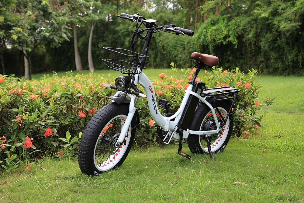 DRVETION CT20 Folding Electric Bike, 20*4.0inch Fat Tire 750W Motor 48V 15Ah Battery 45km/h Max Speed Disc Brake SHIMANO 7 Gears