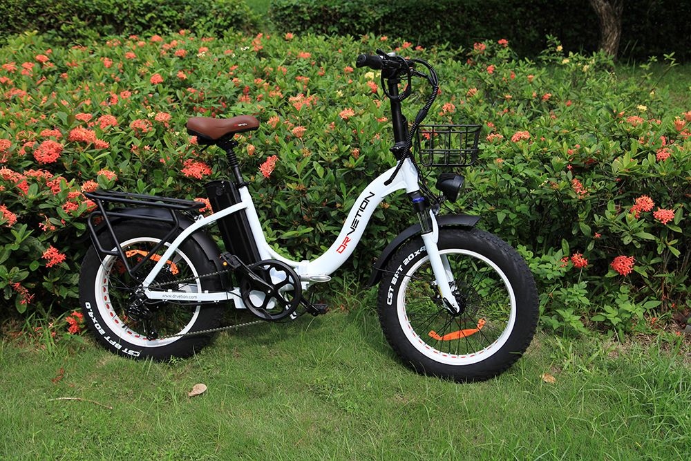 DRVETION CT20 Folding Electric Bike, 20*4.0inch Fat Tire 750W Motor 48V 20Ah Battery 45km/h Max Speed Disc Brake SHIMANO 7 Gears