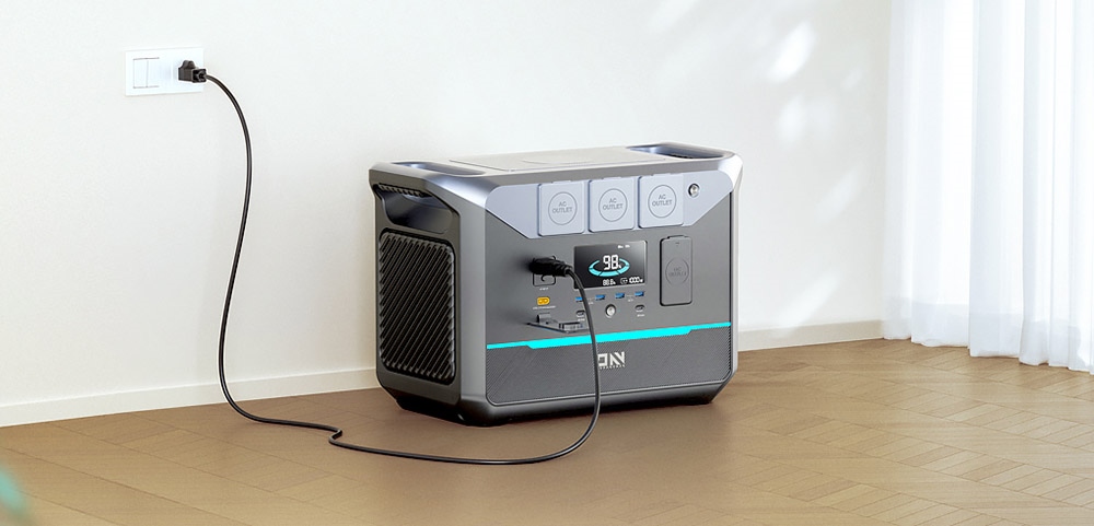 DaranEner NEO1500Pro Portable Power Station,1382Wh LiFePO4 Battery Solar Generator, 1800W AC Output, Charge to 80% in 1 Hour, 14 Ports, for Outdoors Camping, Travel, RV, Home Emergency