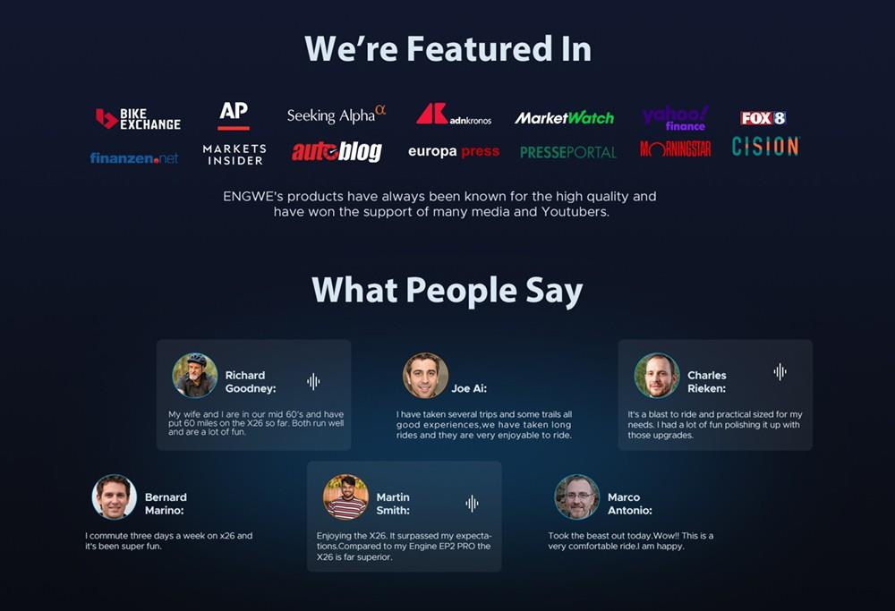 ENGWE X26 Electric Bike 26*4.0 inch Fat Tires 50km/h Max Speed 48V 1000W Motor 19.2Ah&10Ah Dual Battery 100km Range 150kg Max Load Triple Suspension System Shimano 8-Speed Gear Dual Hydraulic Disc Brake for All-Terrain Roads Mountain E-Bike - Black