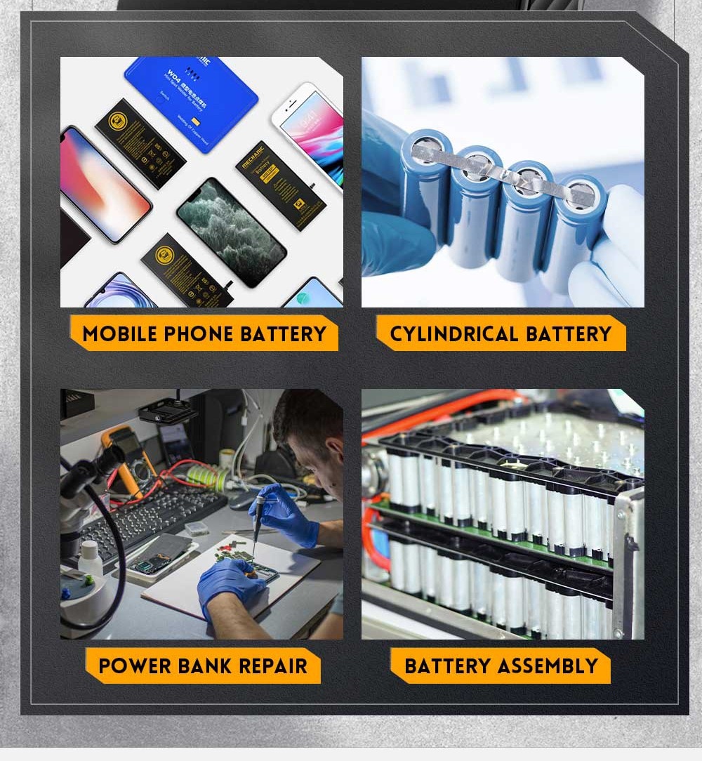 FNIRSI SWM-10 Handheld Battery Spot Welding Machine, 1200A Max Current, 5000mAh Power Bank, 1.8 inch LCD Color Screen