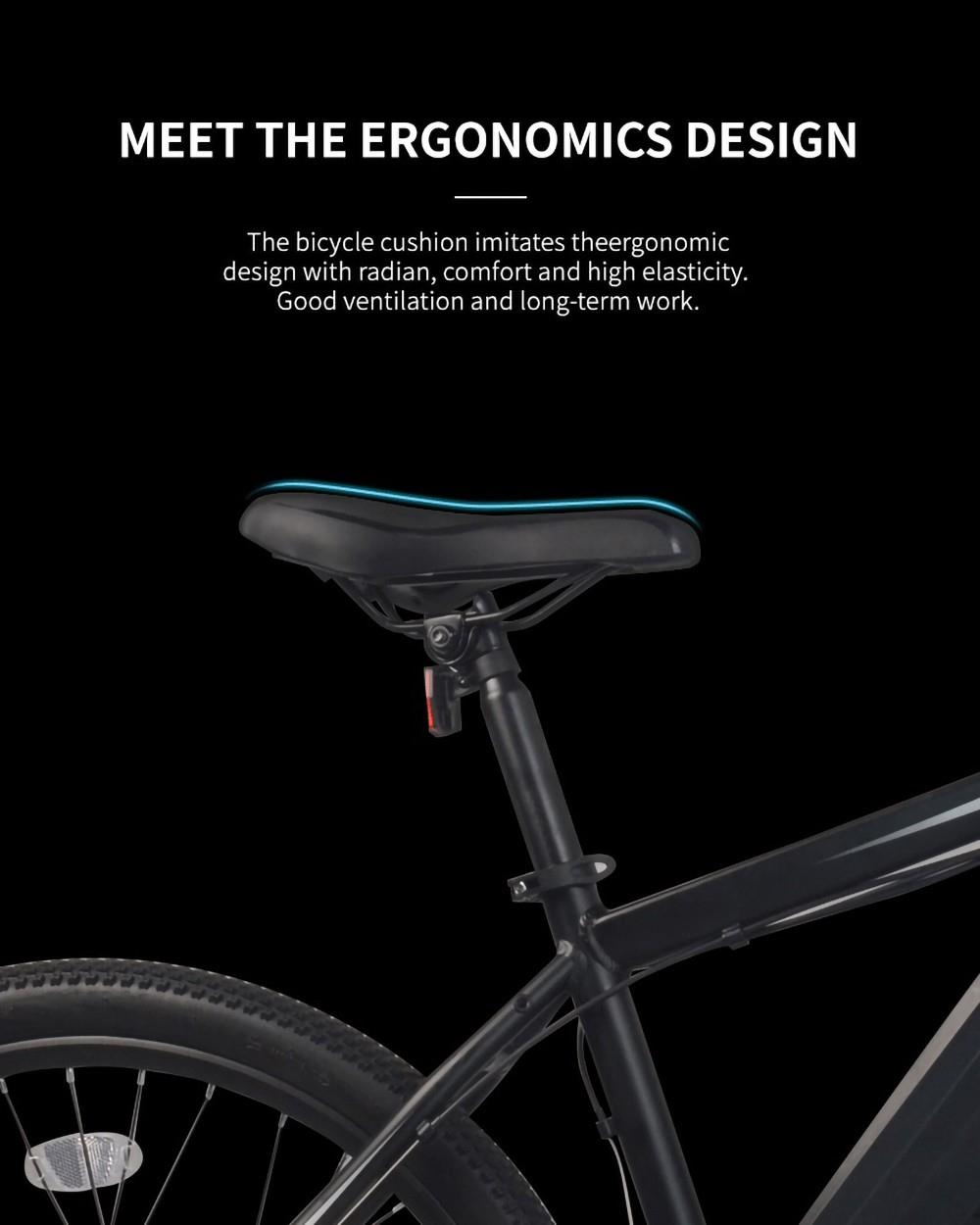 K3 Electric Bike, 26*1.95 inch Tire 350W Motor 36V 10.4Ah Battery 32km/h Max Speed 120kg Load Disc Brake - Blue