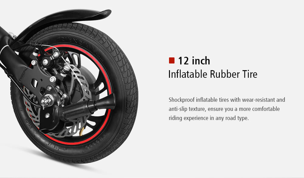 KUGOO B1 Electric Scooter 12Inches Pneumatic Tyre Scooter Brushless Motor Scooter