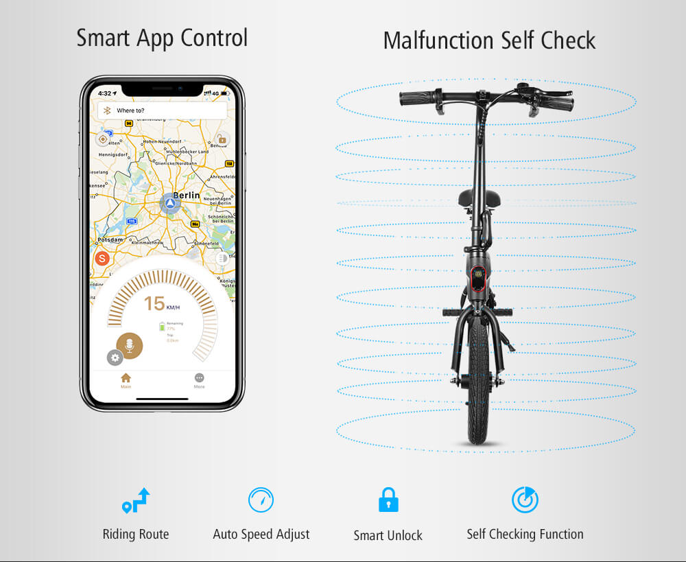 KUGOO B1 Electric Scooter 12Inches Pneumatic Tyre Scooter Brushless Motor Scooter