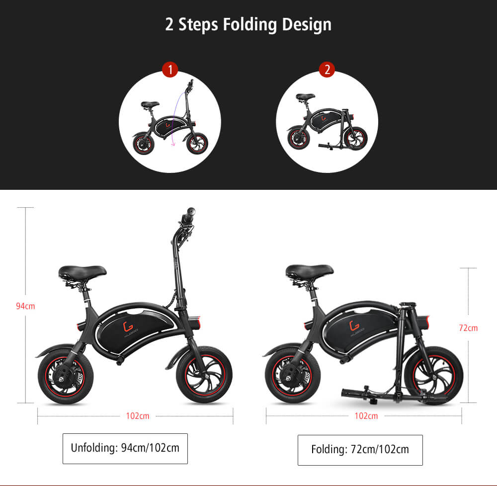 KUGOO B1 Electric Scooter 12Inches Pneumatic Tyre Scooter Brushless Motor Scooter