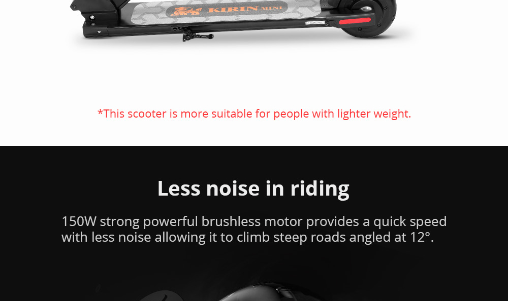 Refurbished KUGOO Mini Folding Electric Scooter 150W Motor LCD Display Screen 25KM/H Max Speed 5.5 Inch Tire - White