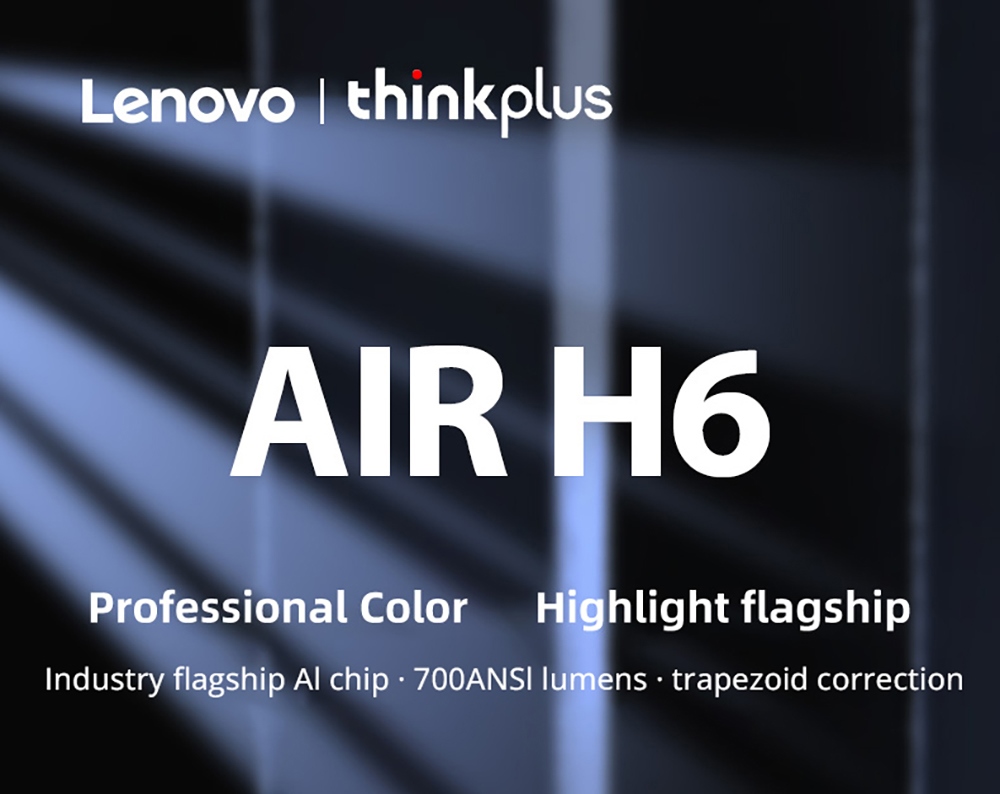 Lenovo Thinkplus AIR H6 Projector, 1080P 700ANSI 2GB+16GB Auto Focus Bluetooth 5.2 HDR10+HLG Decoding
