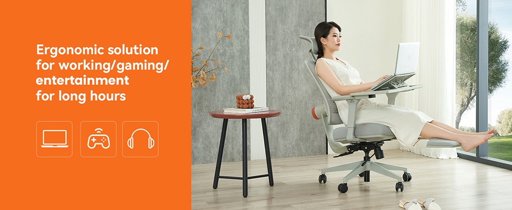 NEWTRAL LAPD Detachable Workstation Desktop for MagicH-BP/MagicH-BPro Ergonomic Chair - Grey