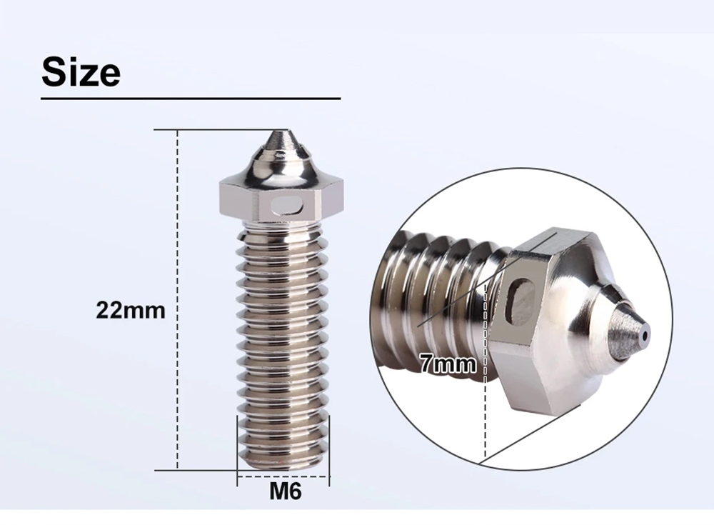 Trianglelab 0.6mm Tungsten Carbide Volcano ZSTC Nozzle