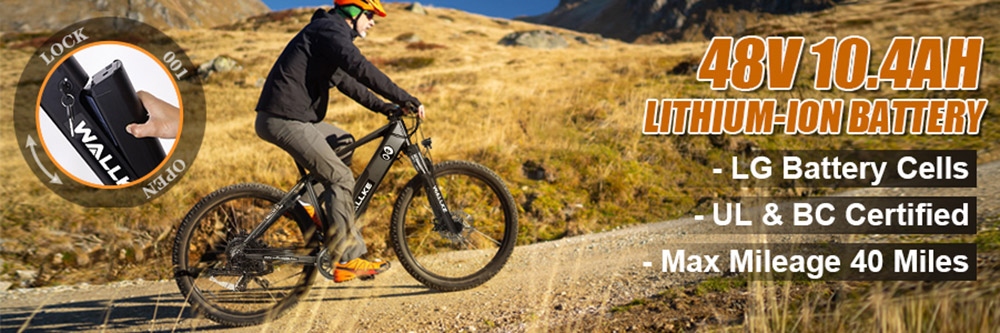 WALLKE F1 Mountain Electric Bike, 26
