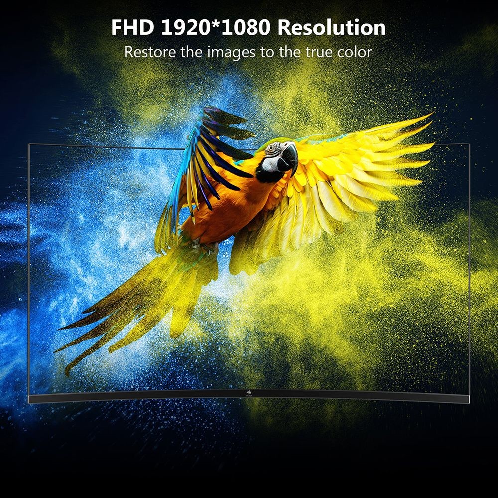Z-Edge UG24 24'' Curved Gaming Monitor 180Hz Refresh Rate, 1ms MPRT FHD 1080 Gaming Monitor AMD Freesync Premium Display