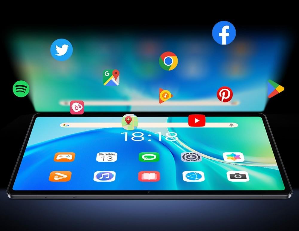 N-one NPad Plus Android 13 Tablet PC, MTK8183 Octa Core 2.0GHz, 8GB+128GB, 10.36'' Full Display 2000x1200 2K Incell FHD IPS Screen 300Nits Brightness, 500g Light, Dual WiFi Camera BT5.0, Type-C Micro SD, GPS BDS GLONASS Galileo A-GPS with Case & Film