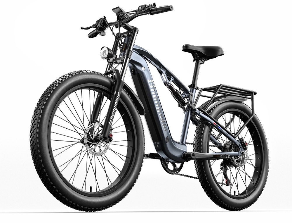 Shengmilo MX05 26 Inch Fat Tire Mountain E-Bike 500W Bafang Motor 42Km/h Max Speed 48V 15Ah LG Battery 60km Range Dual Oil Disc Brakes