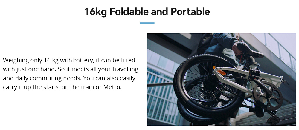 ADO A20 Air Faltbares E-Bike 20 Zoll 36 V 250 W Motor 25 km/h Höchstgeschwindigkeit 10 Ah Samsung Akku 100 km Reichweite Drehmomentsensor IPX7 wasserdicht IPS Farbdisplay Carbon Riemenantrieb Doppelte hydraulische Scheibenbremse - Grau