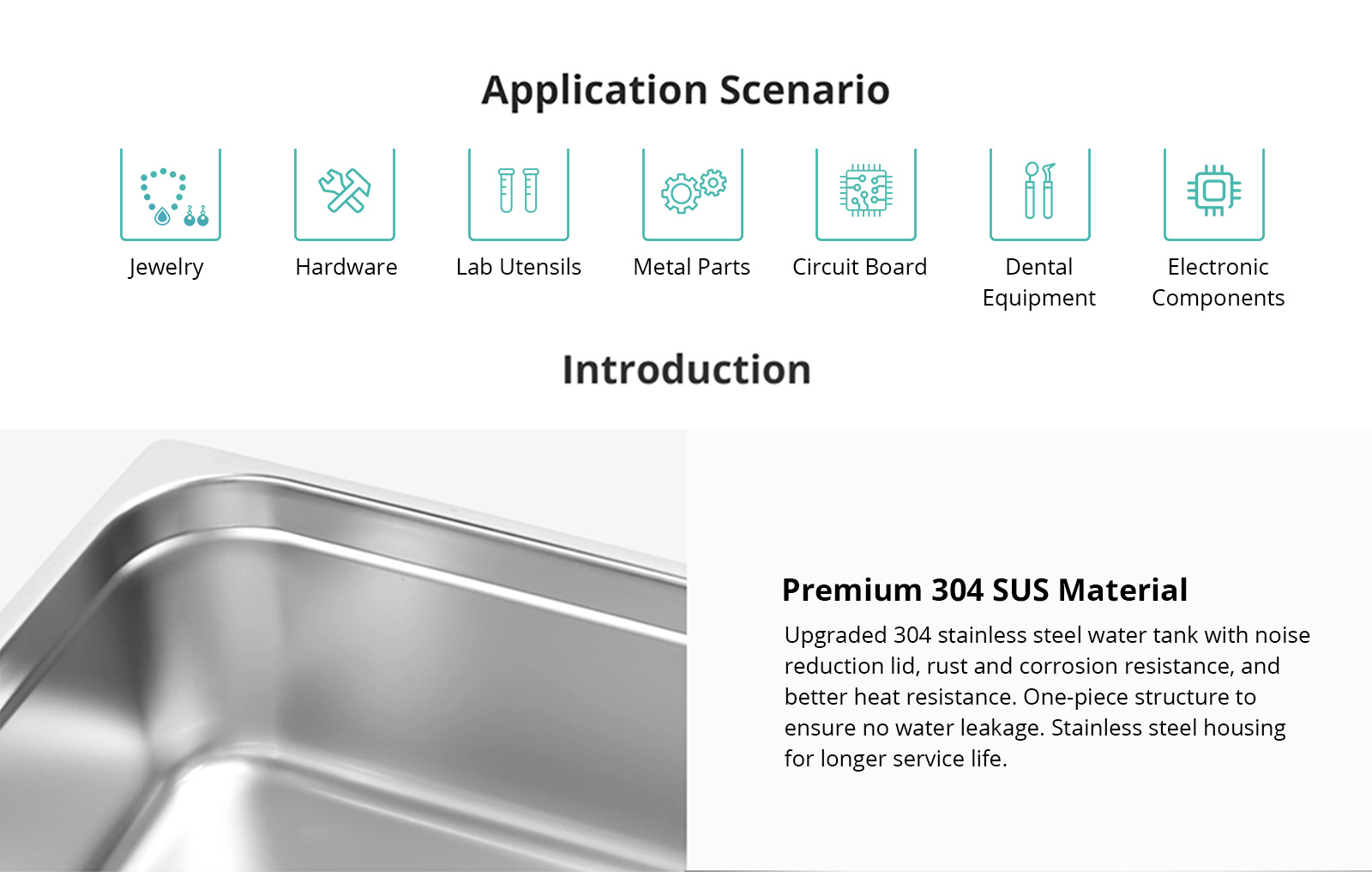 Geekbes 6.5L Ultrasonic Cleaner with Mechanical Knob, 180W Ultrasonic Power, 200W Heating Power, Adjustable Time/Temperature, Automatic Thermostat Function