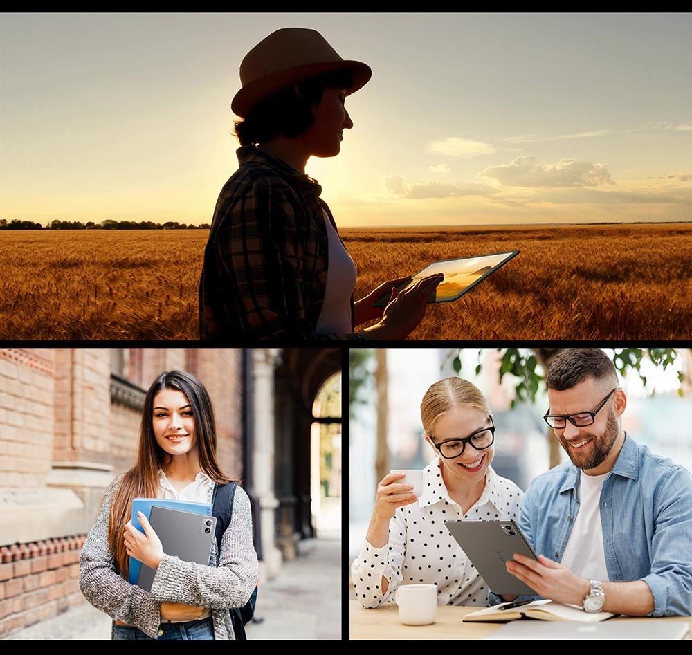 N-one NPad Plus Android 13 Tablet PC, MTK8183 Octa Core 2.0GHz, 8GB+128GB, 10.36'' Full Display 2000x1200 2K Incell FHD IPS Screen 300Nits Brightness, 500g Light, Dual WiFi Camera BT5.0, Type-C Micro SD, GPS BDS GLONASS Galileo A-GPS with Case & Film