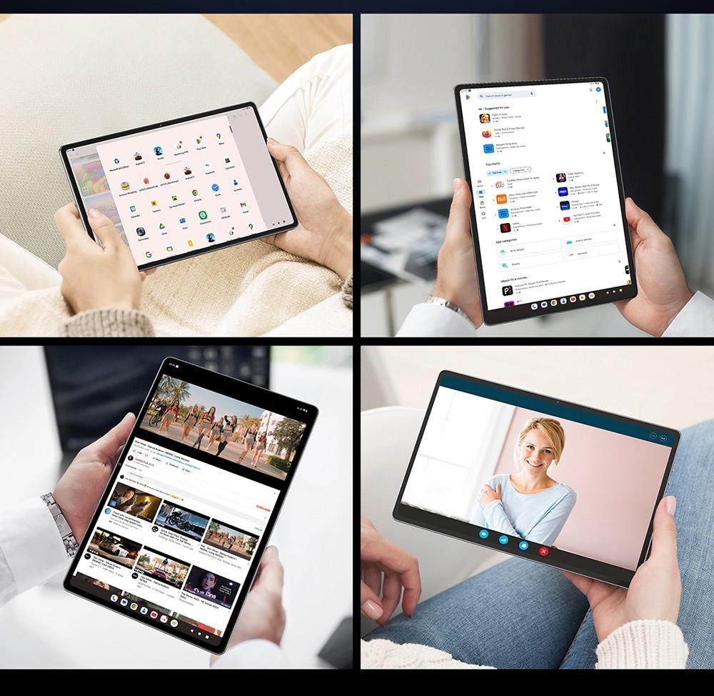 N-one NPad Plus Android 13 Tablet PC, MTK8183 Octa Core 2.0GHz, 8GB+128GB, 10.36'' Full Display 2000x1200 2K Incell FHD IPS Screen 300Nits Brightness, 500g Light, Dual WiFi Camera BT5.0, Type-C Micro SD, GPS BDS GLONASS Galileo A-GPS with Case & Film