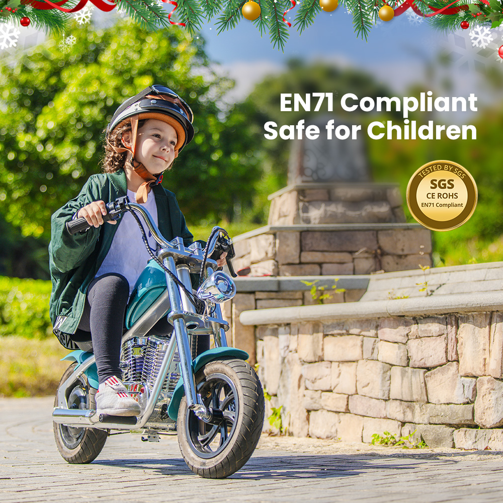 HYPER GOGO Cruiser 12 Plus with APP Electric Motorcycle for Kids 24V 5.2Ah Battery 160W Motor 10mph max Speed 12