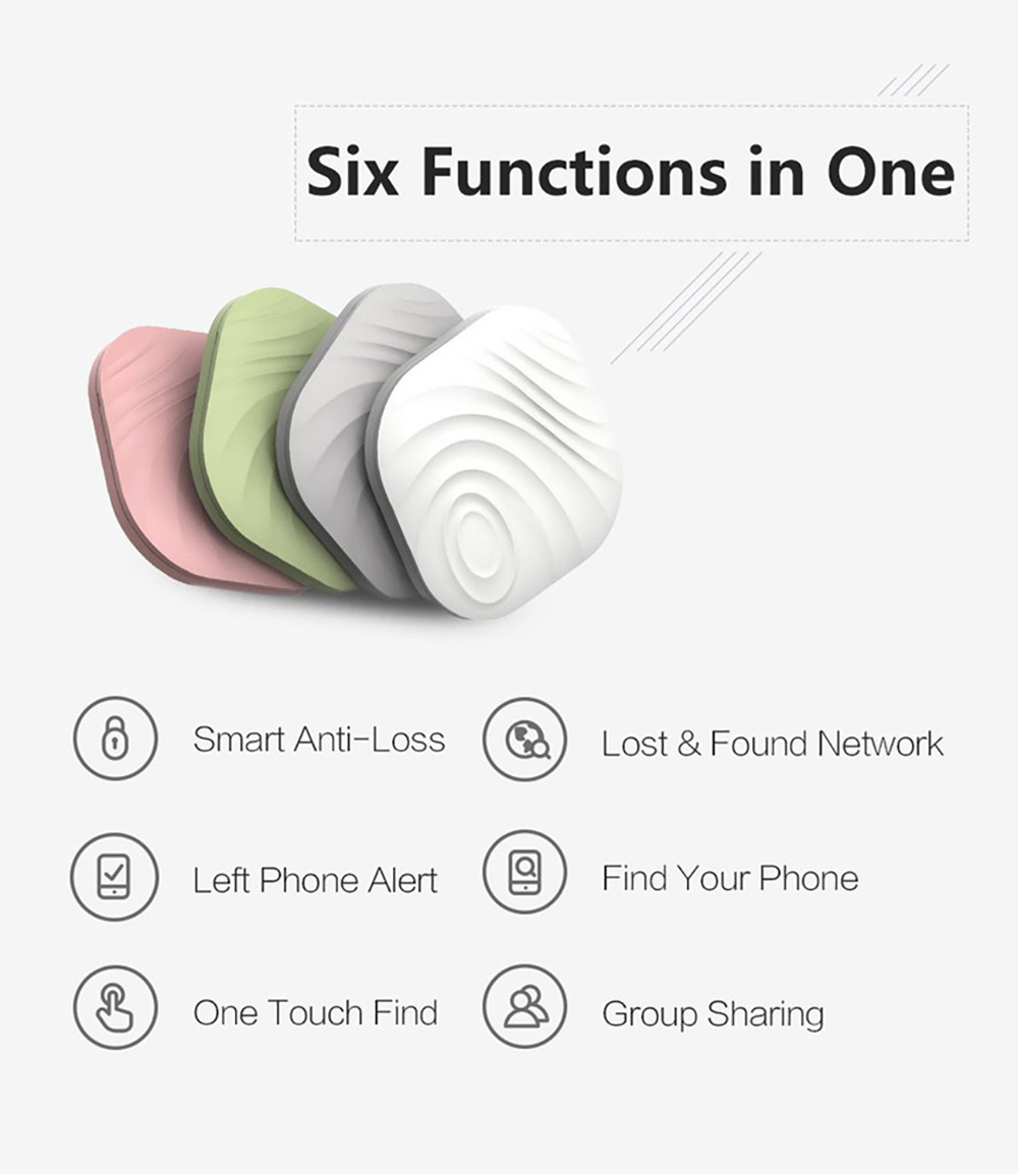 Nut Find3 Finding Tag Wireless Bluetooth Smart Tracker Anti-lost Key iTag for Bag Luggage Wallet Grey