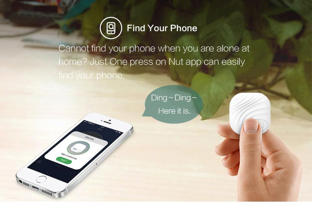 Nut Find3 Finding Tag Wireless Bluetooth Smart Tracker Anti-lost Key iTag for Bag Luggage Wallet Grey