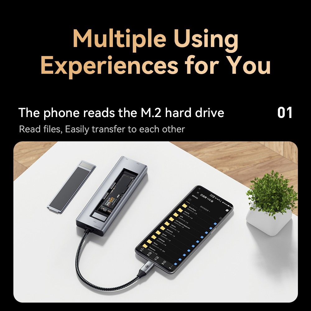 Essager 8-in-1 USB Hub With SSD Storage, USB Type-C to HDMI, Compatible Laptop Dock Station for MacBook Pro, MacBook Air, Support Windows, Linux, iPad OS