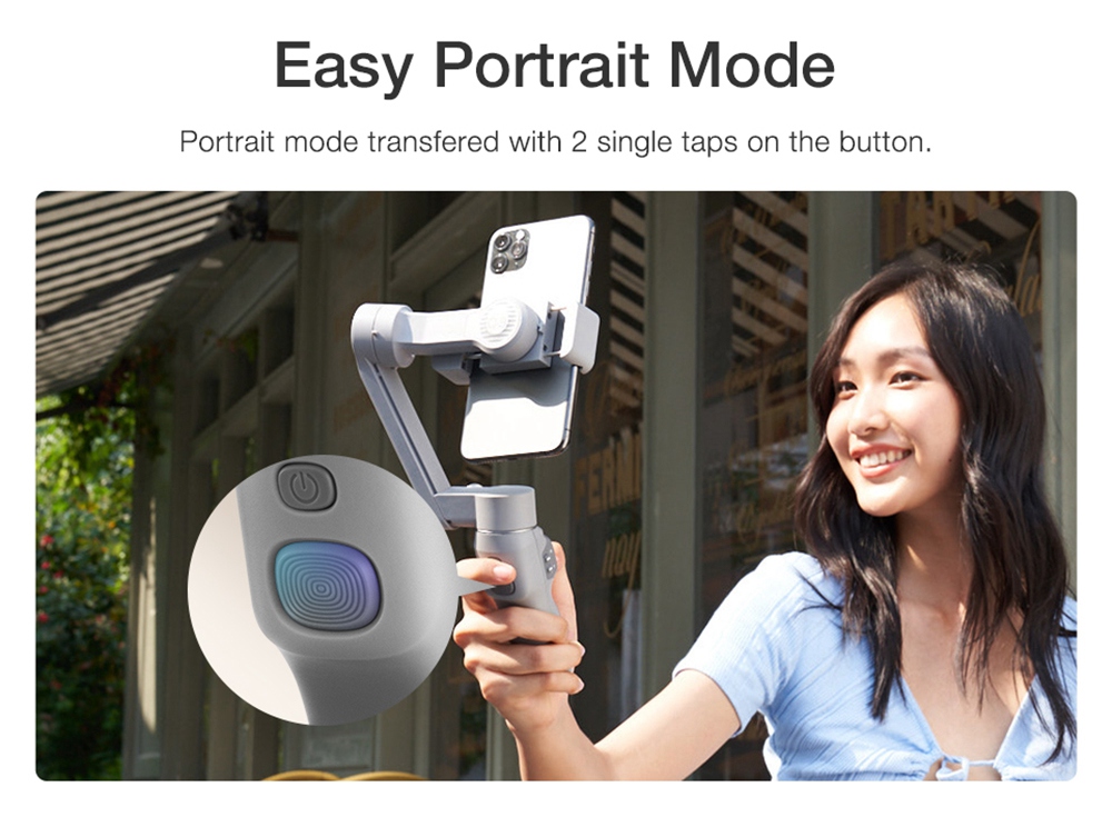 Zhiyun Smooth Q3 3-Axis Smartphone Gimbal Mobile Stabilizer with Build-in LED Fill Light - Standard Version