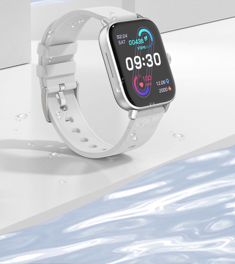 COLMI P28 Plus Smartwatch Upgraded Large Battery Fashion Sports and Health Monitor Watch Gold