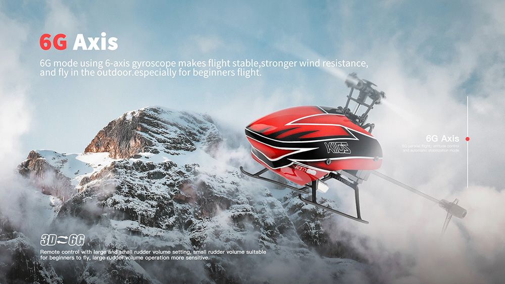 XK K110S 2.4G 6CH 3D 6-Axis Gyro Brushless Motor Compatible with FUTABA S-FHSS RC Helicopter - One Battery
