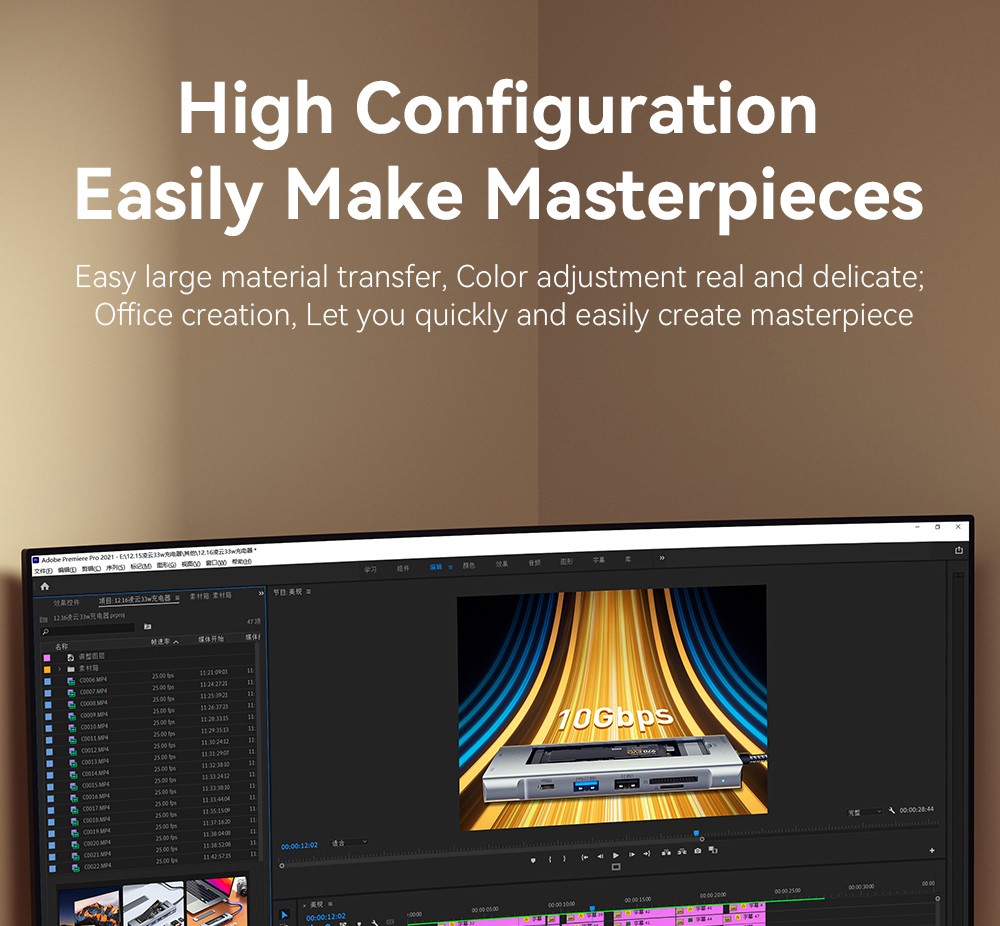 Essager 8-in-1 USB Hub With SSD Storage, USB Type-C to HDMI, Compatible Laptop Dock Station for MacBook Pro, MacBook Air, Support Windows, Linux, iPad OS
