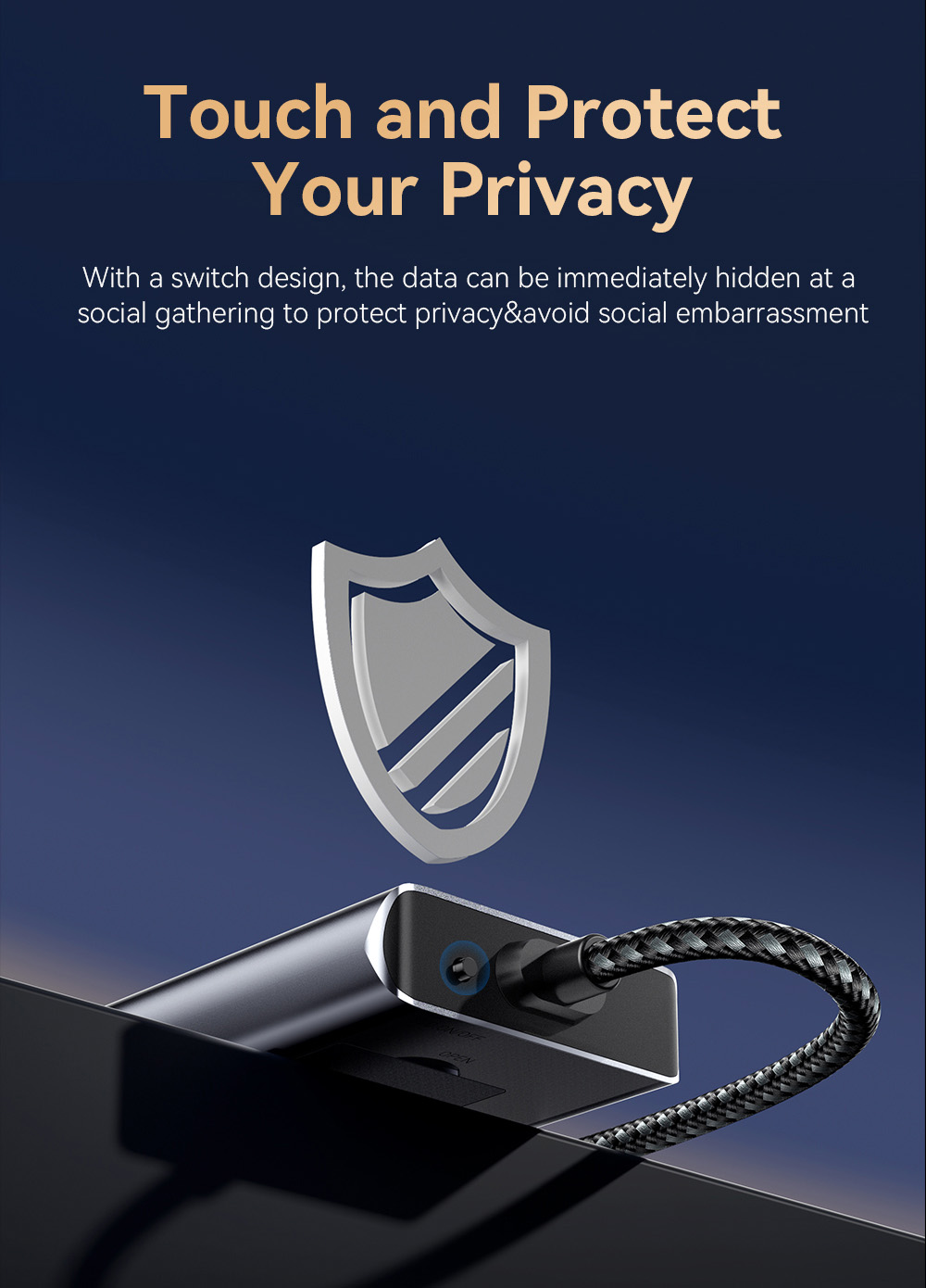 Essager 8-in-1 USB Hub With SSD Storage, USB Type-C to HDMI, Compatible Laptop Dock Station for MacBook Pro, MacBook Air, Support Windows, Linux, iPad OS